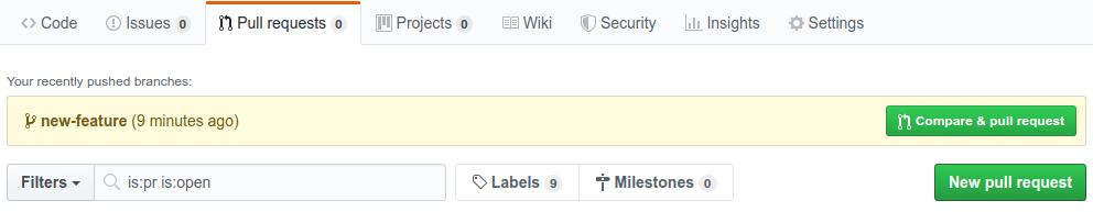 GitHub pull requests