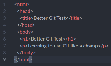 VS code git line changes